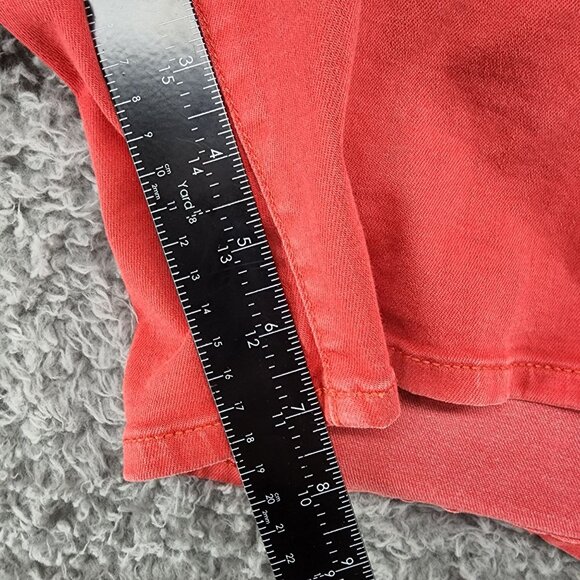 Lane Bryant Shorts Womens 26 Red Essential High Rise Stretch Girlfriend Denim - Picture 6 of 9